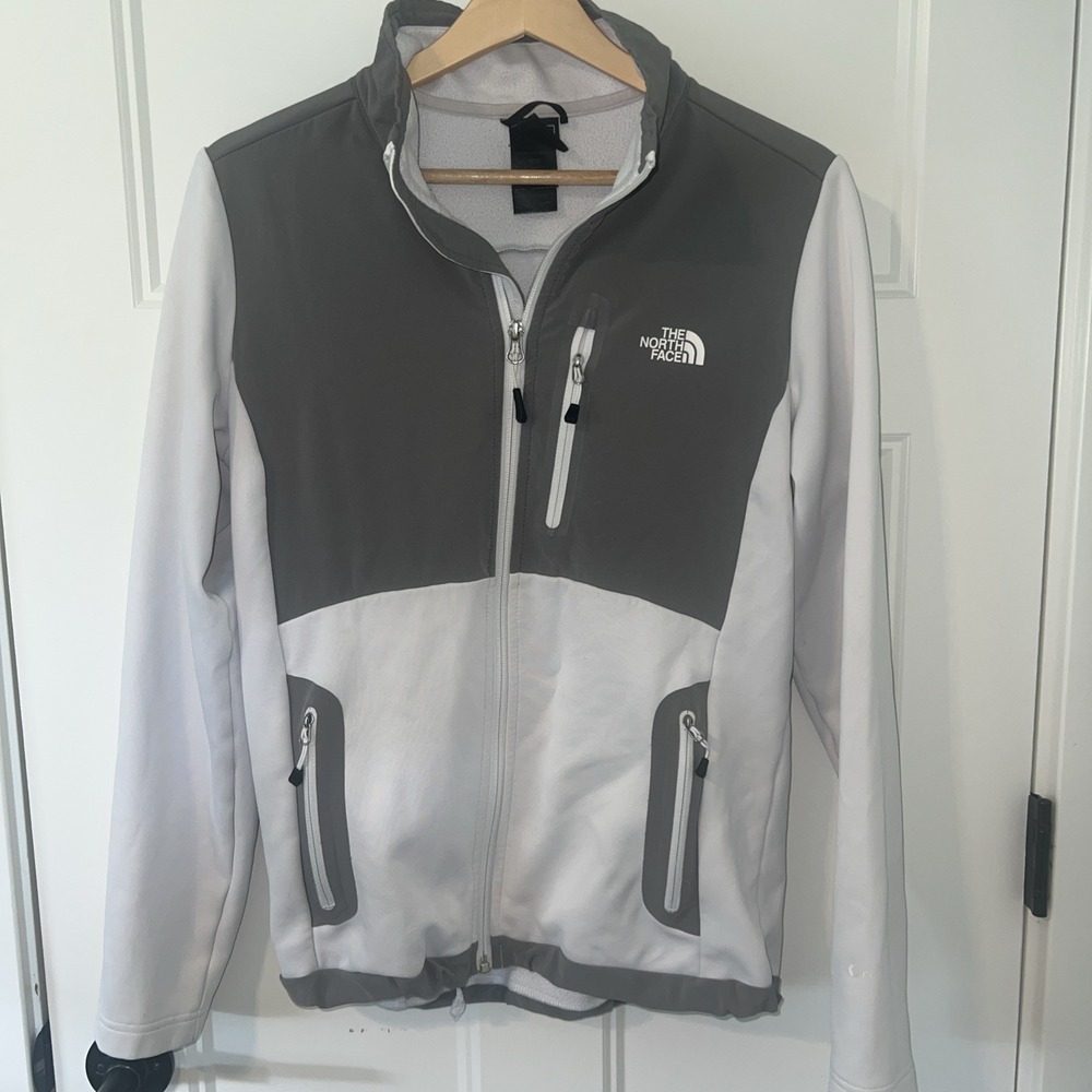 The North Face Denali Fleece Jacket Womens Size Medium Gray Polartec‎